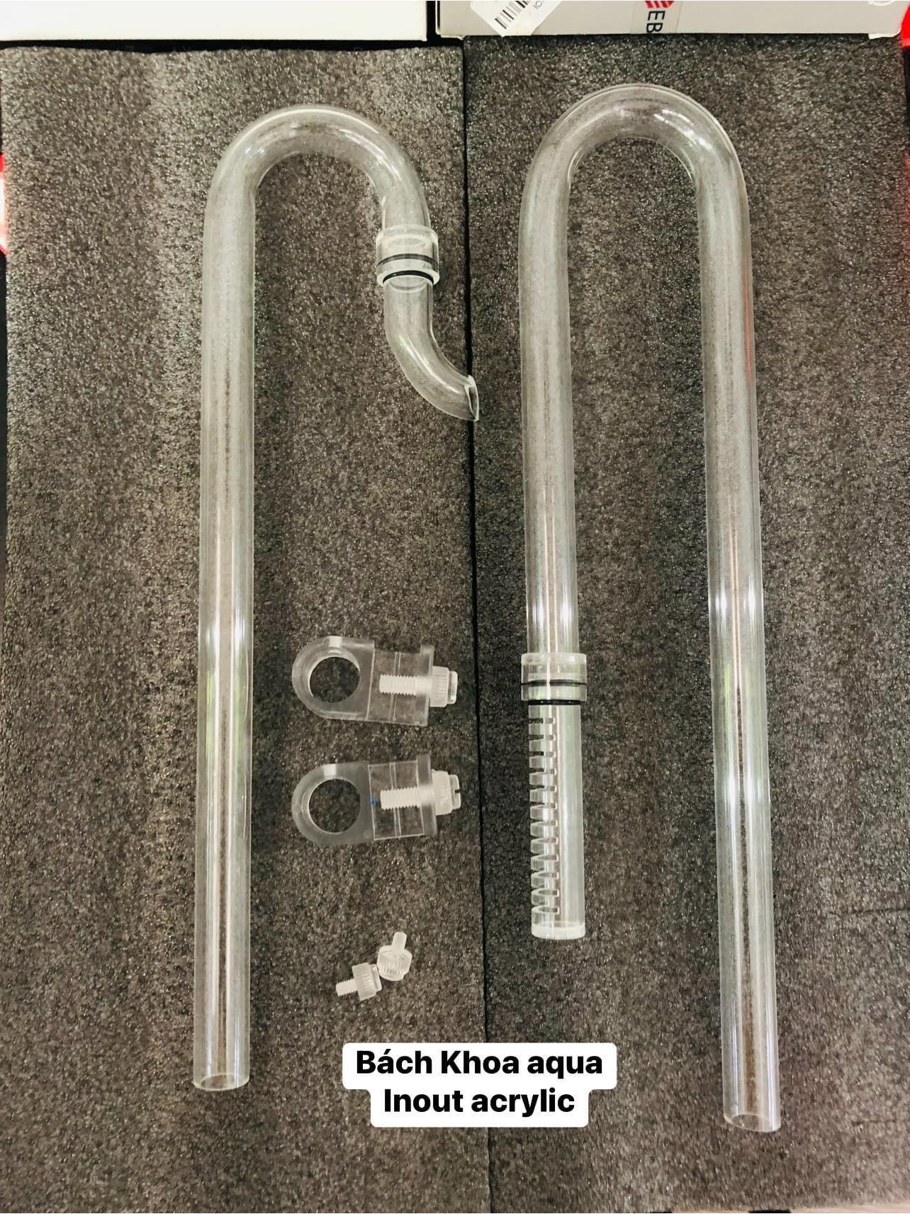 In Out Acrylic trong suốt Fi10 - Fi12 - Fi16 cho bể cá